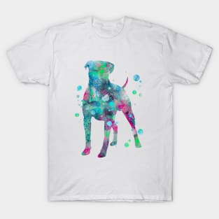 Boxer Dog Watercolor Painting 4 T-Shirt